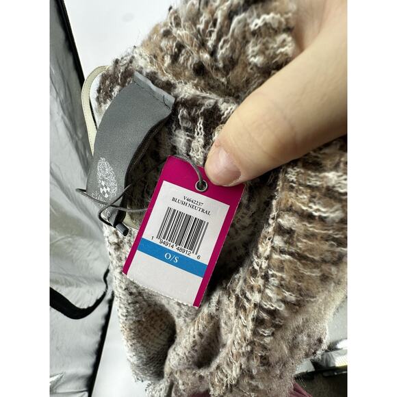 NEW Vince Camuto Women One Size Hooded Open Cardigan Poncho Cape Sweater 5-1k - Picture 5 of 7